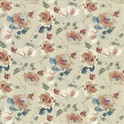 Kasmir Highgrove Floral Antique Rose Pink Cotton
 Fire Rated Fabric Medium Duty CA 117  NFPA 260  Abstract Floral  Modern Floral Large Print Floral   Fabric